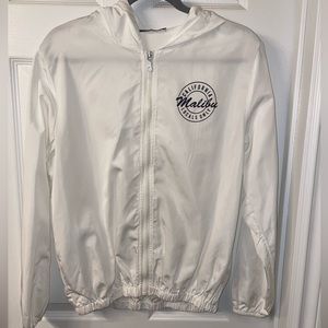 BRANDY MELVILLE WHITE WINDBREAKER